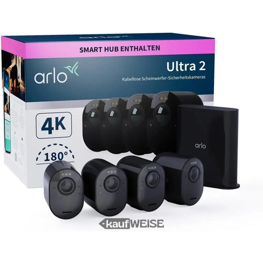 Arlo Ultra 2 4K bezpečnostní systém se 4 kamerami (černý)