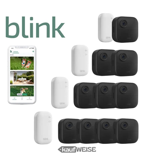 Sada 4 venkovních kamer Blink | 1-4 kamery na výběr | včetně synchronizačního modulu