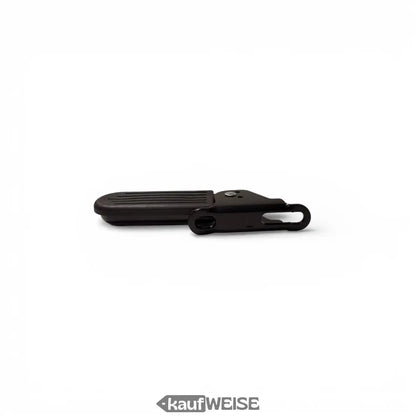 Schwarze klappbare Sozius-Fußrasten Volta GTS One mit Metallöse und Griffiger Oberfläche