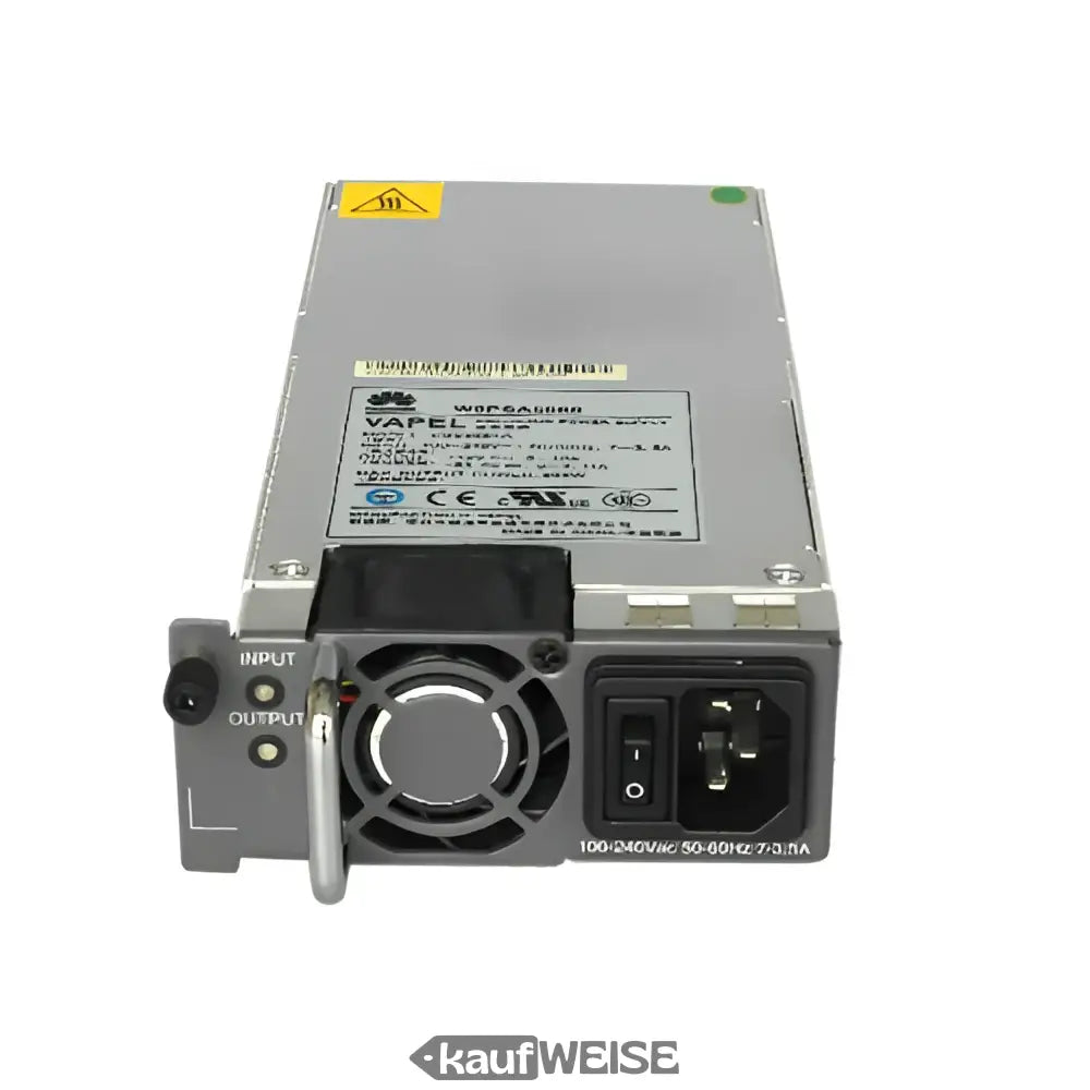 Huawei W0PSA5000 500W Netzteil mit silbernem Gehäuse, schwarzem Lüfter und Vapel-Label