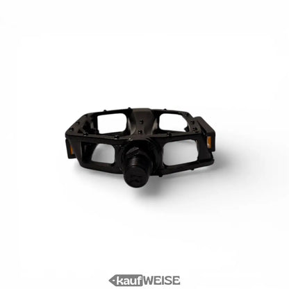 Schwarzes Metall-Plattform-Pedal-Set links und rechts mit Anti-Rutsch-Grip-Pins, Matt-Finish und 9/16 Zoll Gewinde