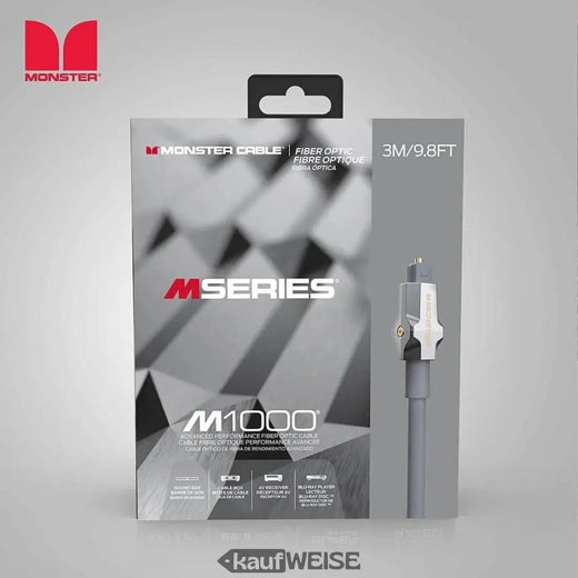 Optický kabel Toslink Monster M1000 (3 m) pro High-End audio