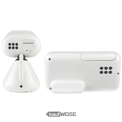 Weißes Robotergerät mit Lautsprecher für Motorola Video-Babyphone Modell PIP1500