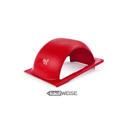 Roter plastik-fender original onewheel pint mit pint logo seitlich für schutz und stylisches aussehen