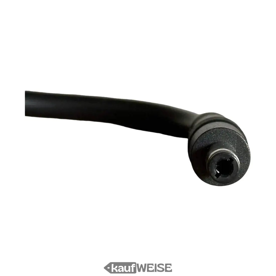 Schwarzes Metallrohr mit sechseckigem Steckplatz für Vanmoof Original Ladegerät