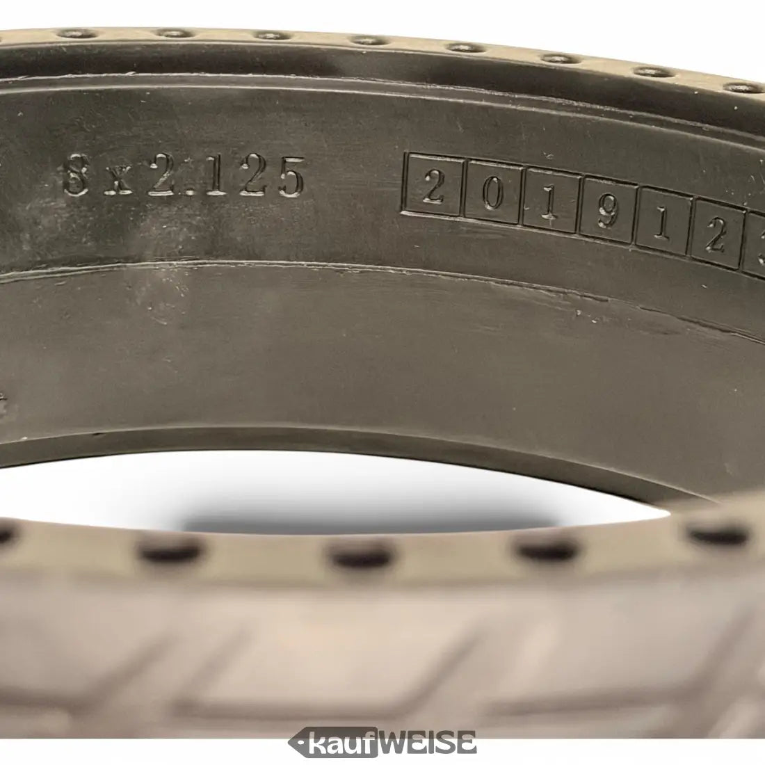 Dunkelgrauer Metallfelge Segway-Ninebot Reifen ES1/ES2/ES4 mit Gravur hinten