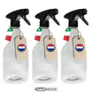 Lahvička s rozprašovačem 750 ml transparentní v sadě 3 ks